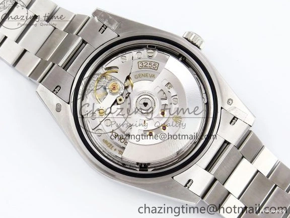 Stick Steel SS 40 Dial (Gain V3 Light JDF Weight) President Green DayDate on VR3255 904L Bracelet 0401